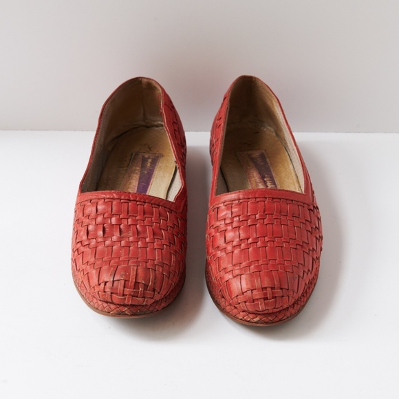 80s - SUSAN BENNIS - WARREN EDWARDS - Loafer - Men\'s - 10 - Red - Woven main image 8